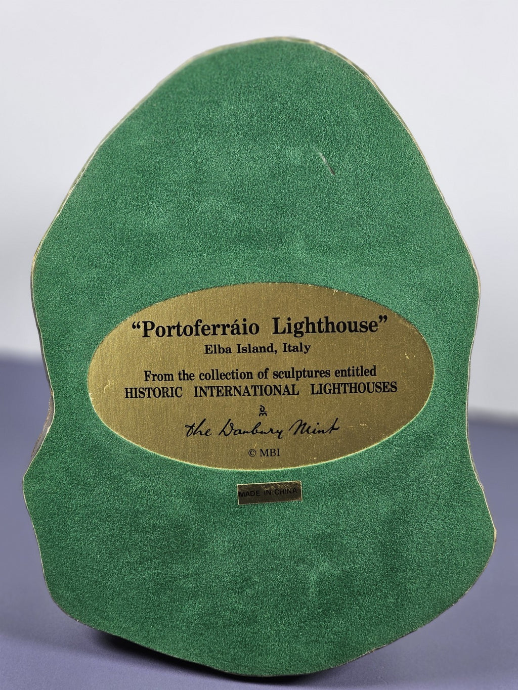 Danbury Mint Portoferráio Lighthouse Sculpture 5.5" Tall From Historic Internati