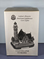 Lefton Lost Lights Cleveland Lighthouse Figurine With Box & Certificate
