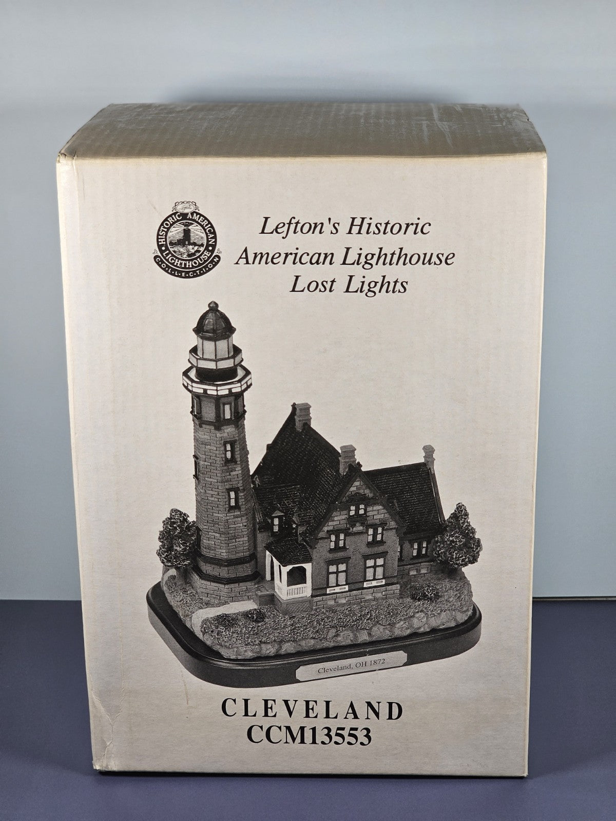 Lefton Lost Lights Cleveland Lighthouse Figurine With Box & Certificate