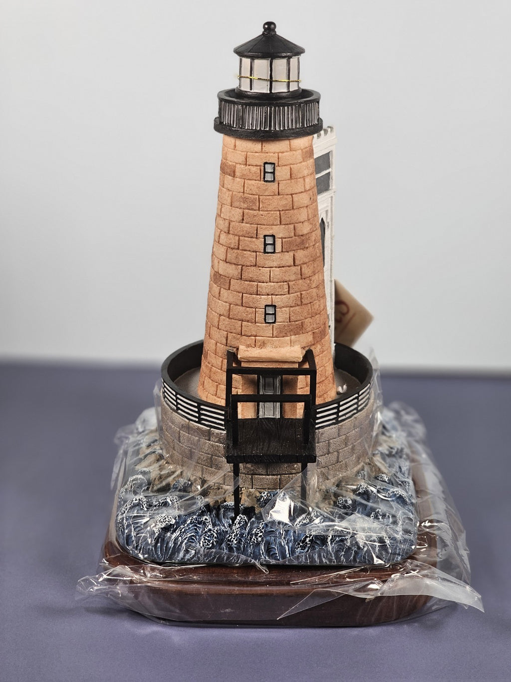 Lefton Lost Lights Bishop & Clerks MA 1857 Lighthouse Figurine With Tin & COA