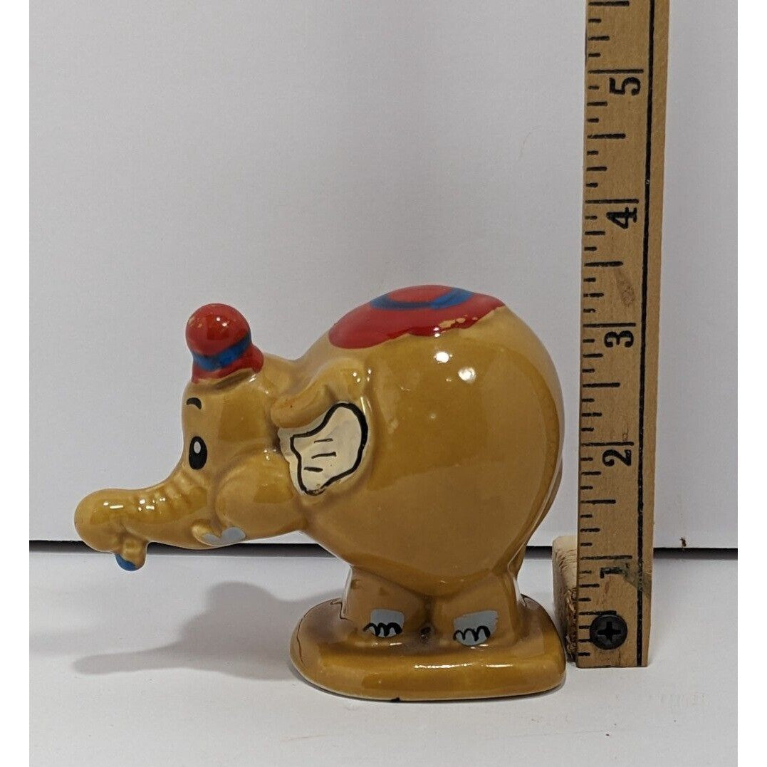 Vintage Edasa Circus Elephant Figurine – 1980s Ceramic Animal Collectible Decor