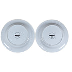 Corningware French White Salad Plates Set of 2 Ribbed Edge 8 Inch Plates