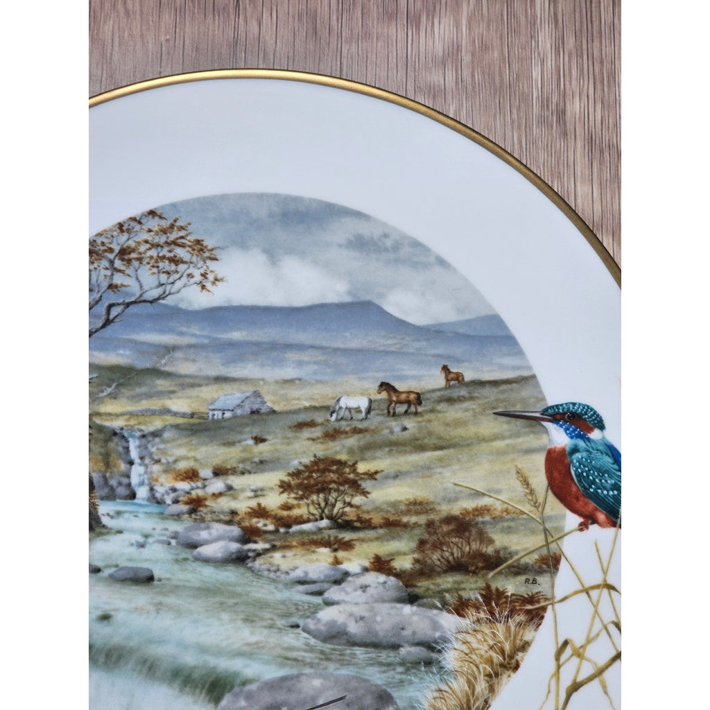 Vintage Franklin Porcelain Plate A Secluded Stream in November 1979