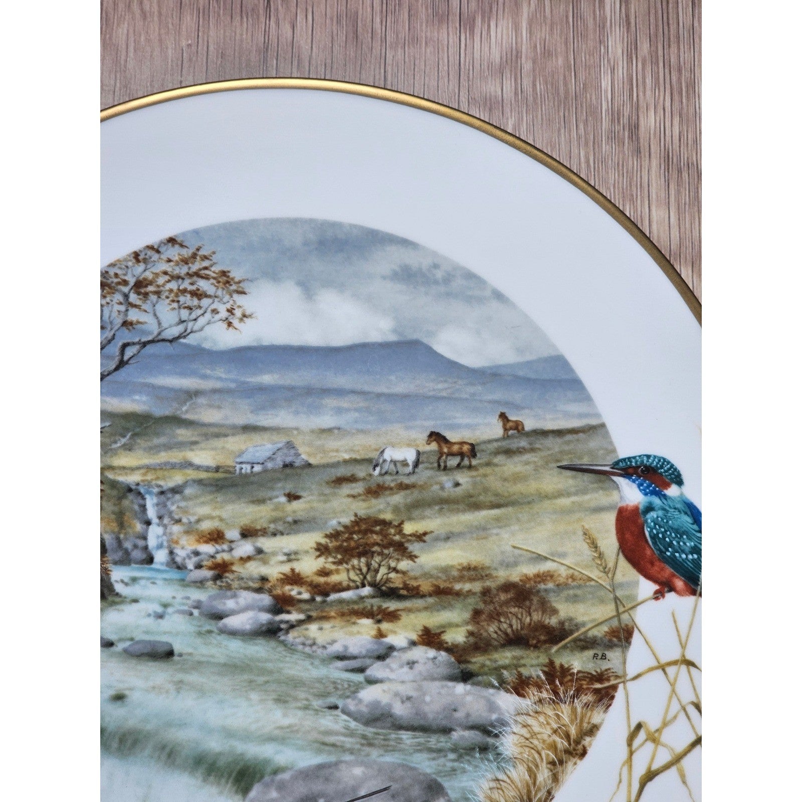 Vintage Franklin Porcelain Plate A Secluded Stream in November 1979