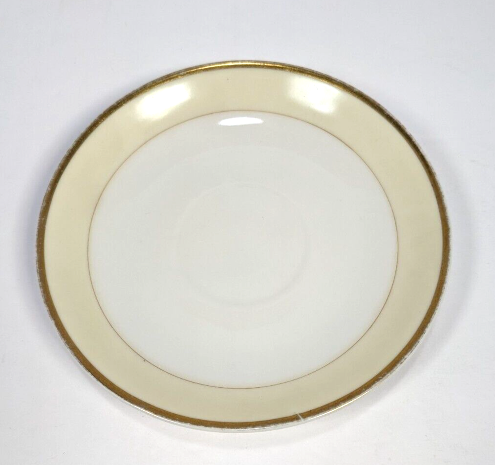 Noritake Dawn Saucer with Gold Trim – 5 5/8" Diameter