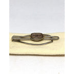 Fox Hunt Tie Clasp Equestrian Horse Jump Silver Tone Bar