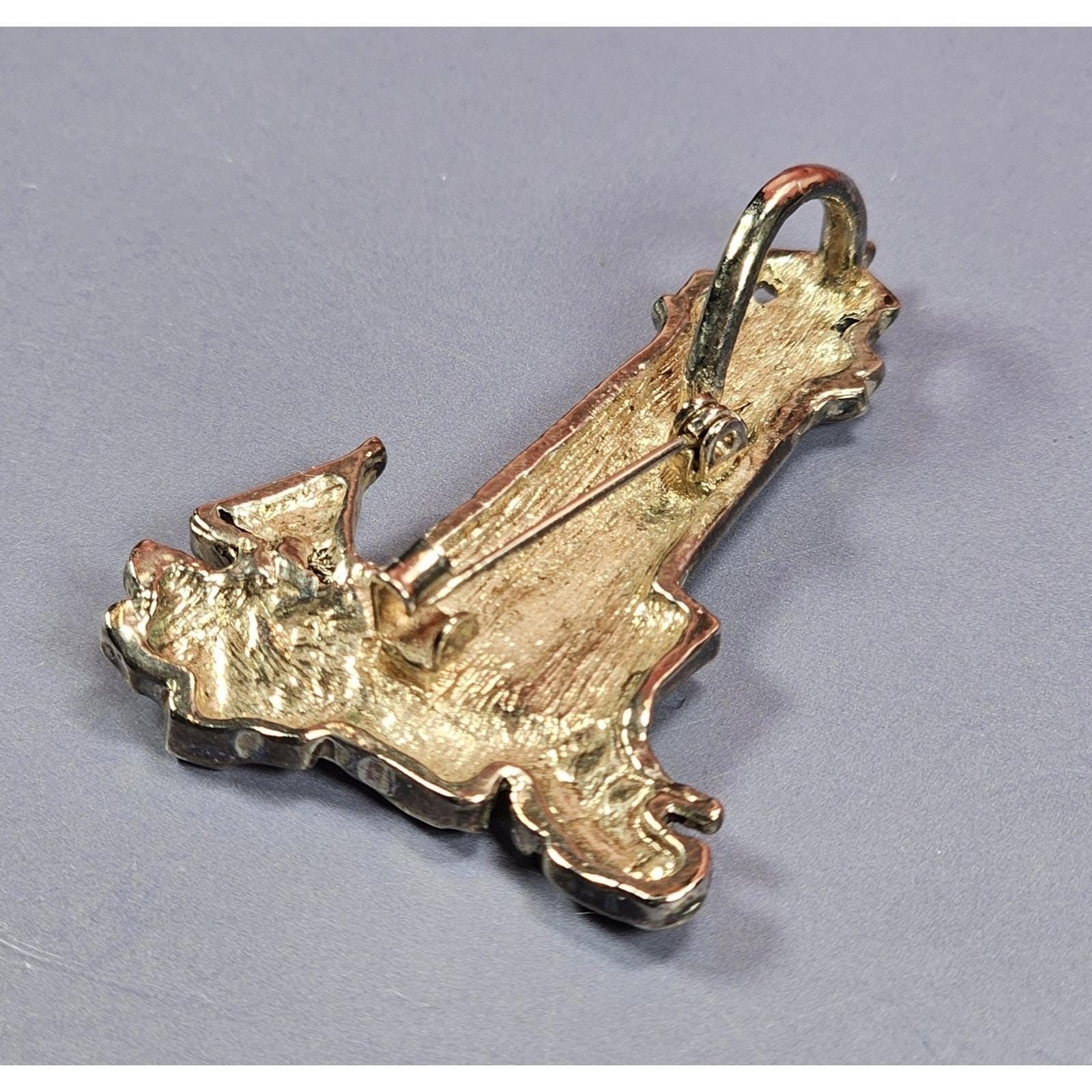 Vintage Gold Bronze Tone Lighthouse Sailboat Brooch Nautical Maritime Pin