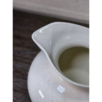 Vintage White Crackle Glaze Vase 12.5in Farmhouse Display