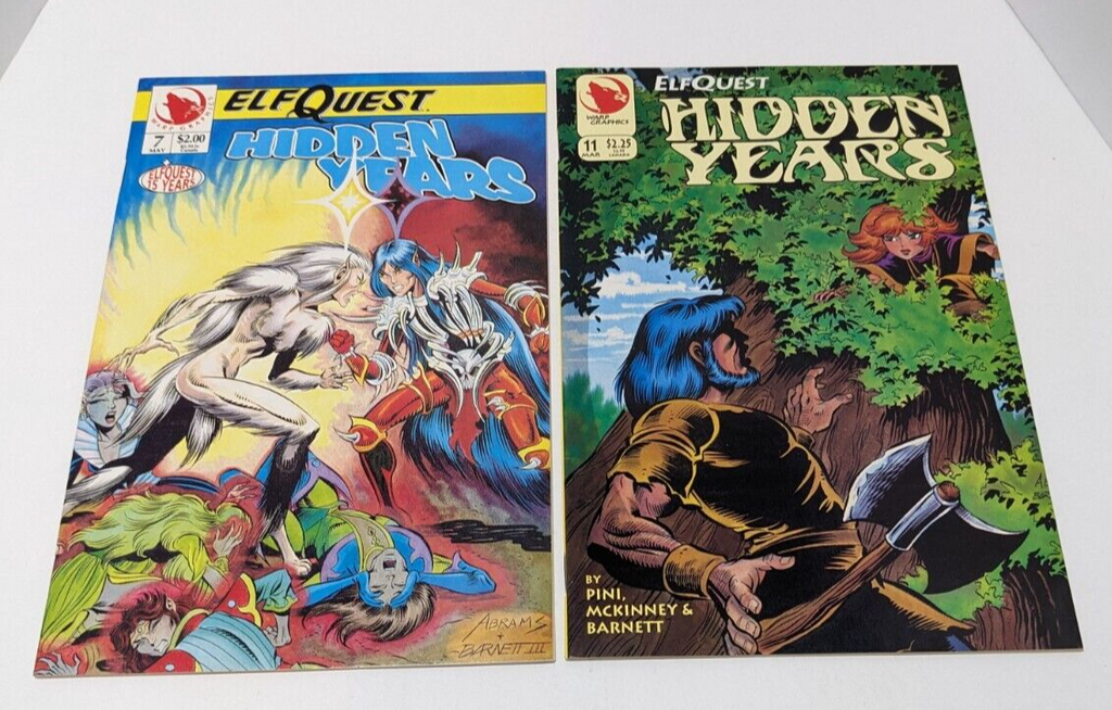 Lot of 5 ElfQuest and ElfQuest Hidden Years Comics
