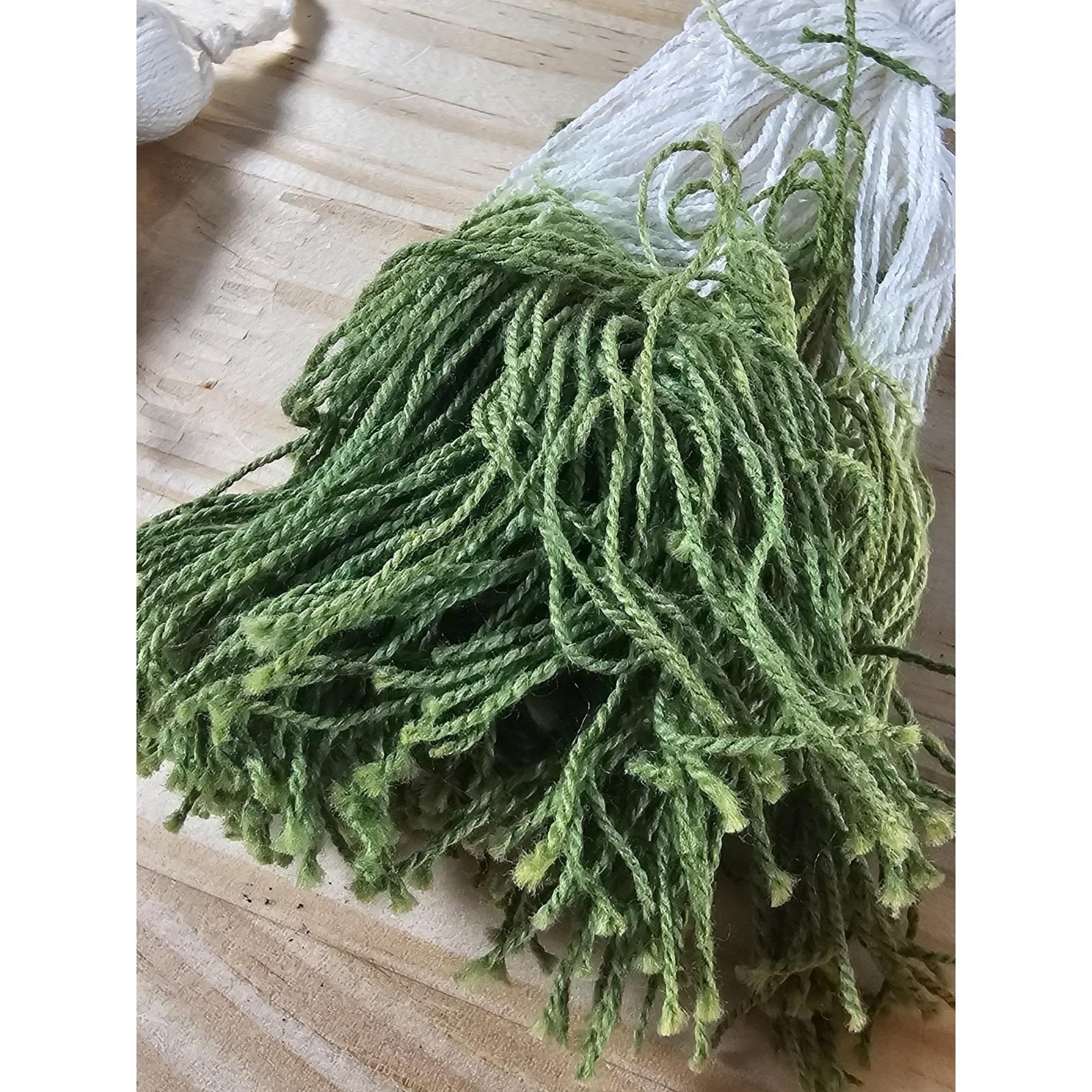 Yarn Tassel Garland Multicolor Decor Yellow Pink Green