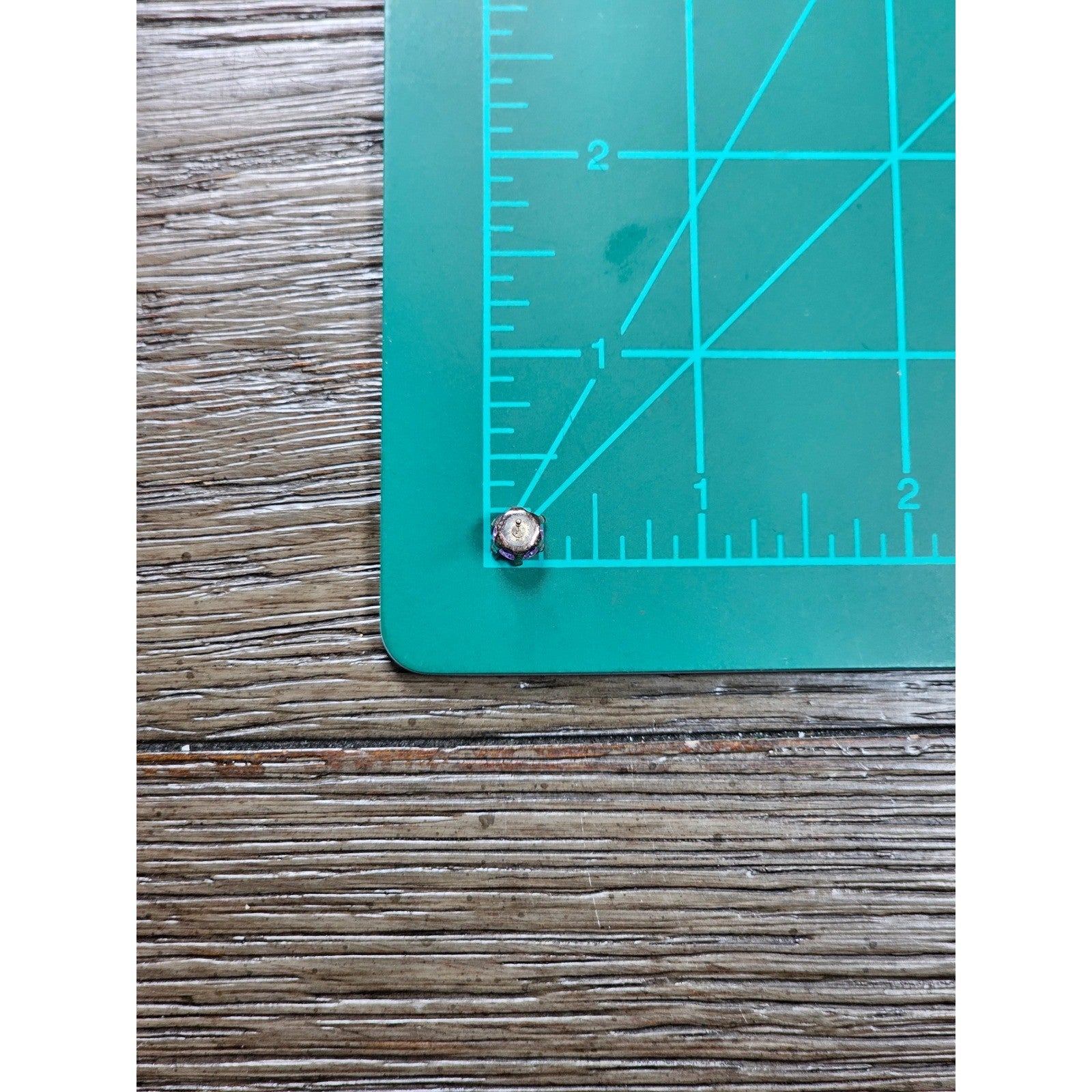 Vintage Pink Rhinestone Stud Earrings Silver Tone Round Cut