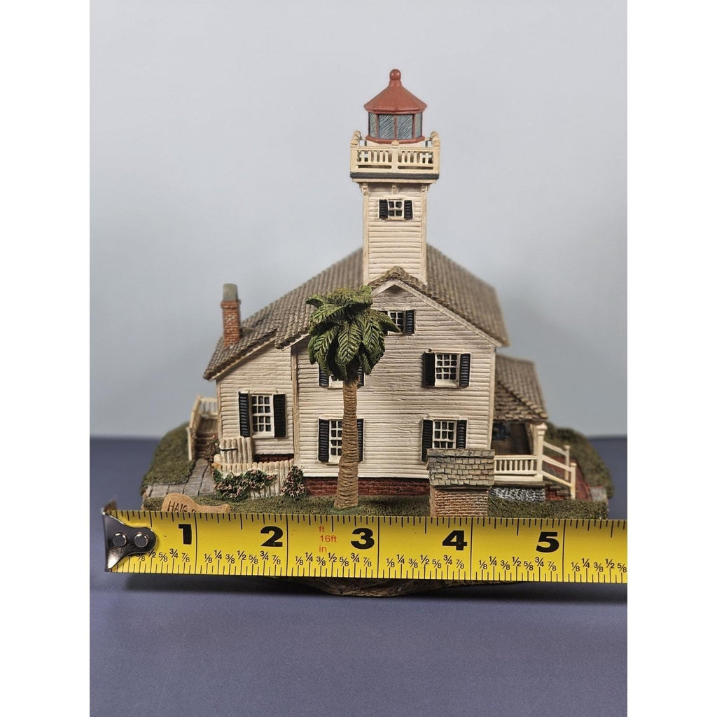Harbour Lights Haig Point Lighthouse COA Palm Tree Scene