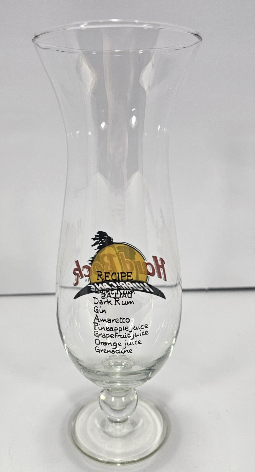 Hard Rock Café Hurricane Glass Dallas 10" Tall
