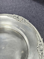 Vintage Finstain Les Potstainiers Hutois Collectible Pewter Plate 12" With Ornat