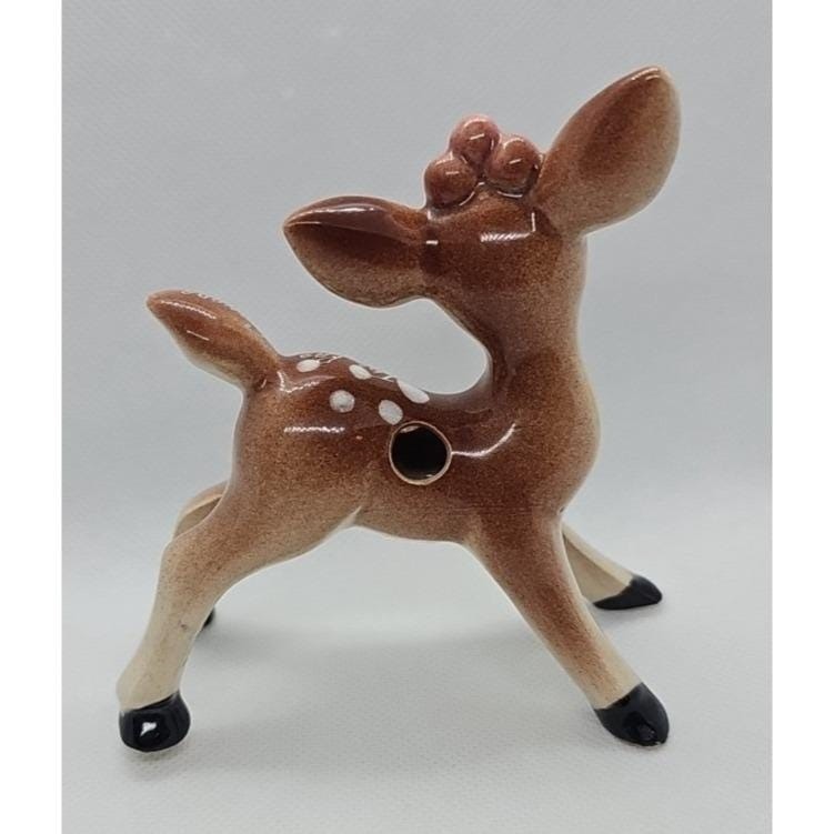 Vintage Doe Deer Figurine The Pas Canada Ceramic 4 Inch