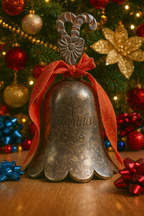 Vintage 1993 Silver Plated Engraved Christmas Bell – International Silver Co.