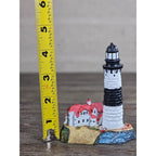 Miniature Lighthouse & Keeper's House Figurine Coastal Nautical Decor
