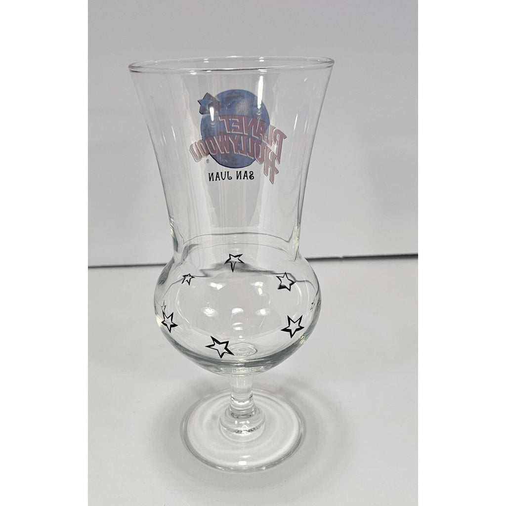 Vintage Planet Hollywood San Juan Hurricane Glass Barware