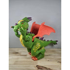 Imaginext Green Dragon 2005 Mattel Deluxe Dragon Light Sound Toy