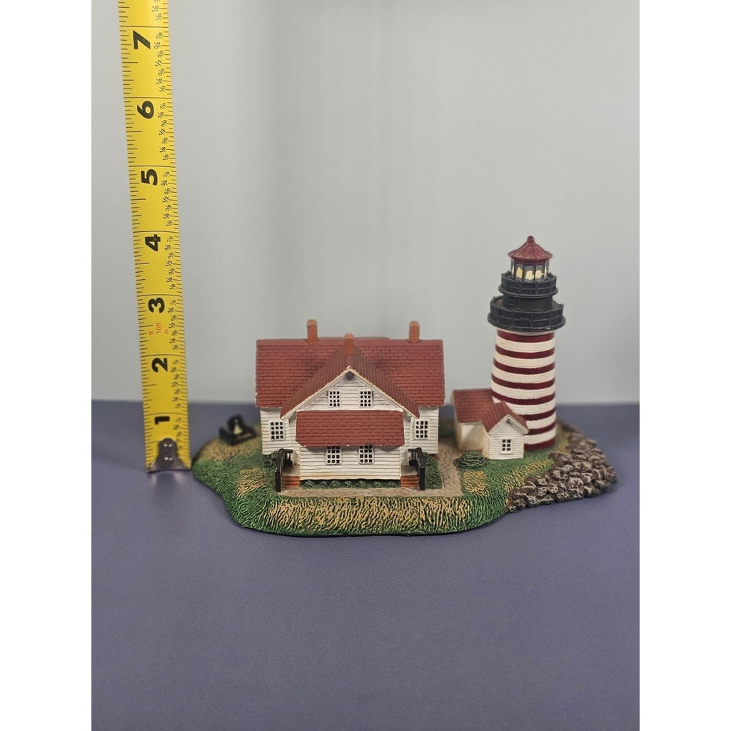 Danbury Mint West Quoddy Head Lighthouse 1994 COA Maine