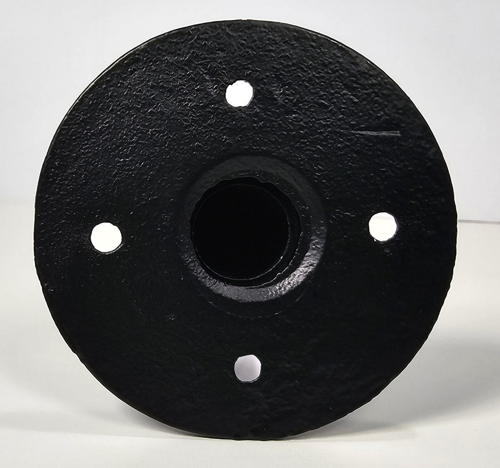 7" Black Industrial Pipe Shelf Bracket – Heavy-Duty Industrial Style