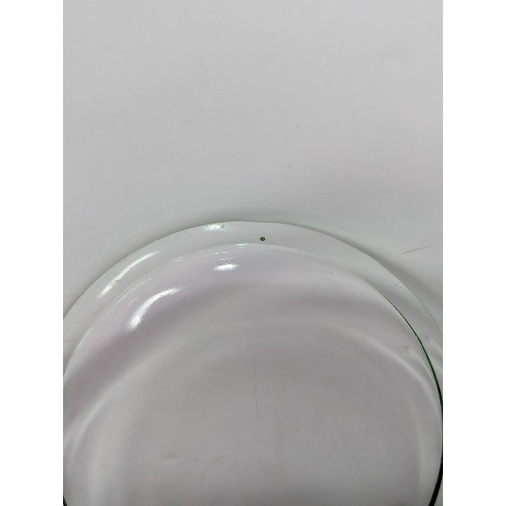 Green Glass Candy Dish Handled Vintage Serving Bowl