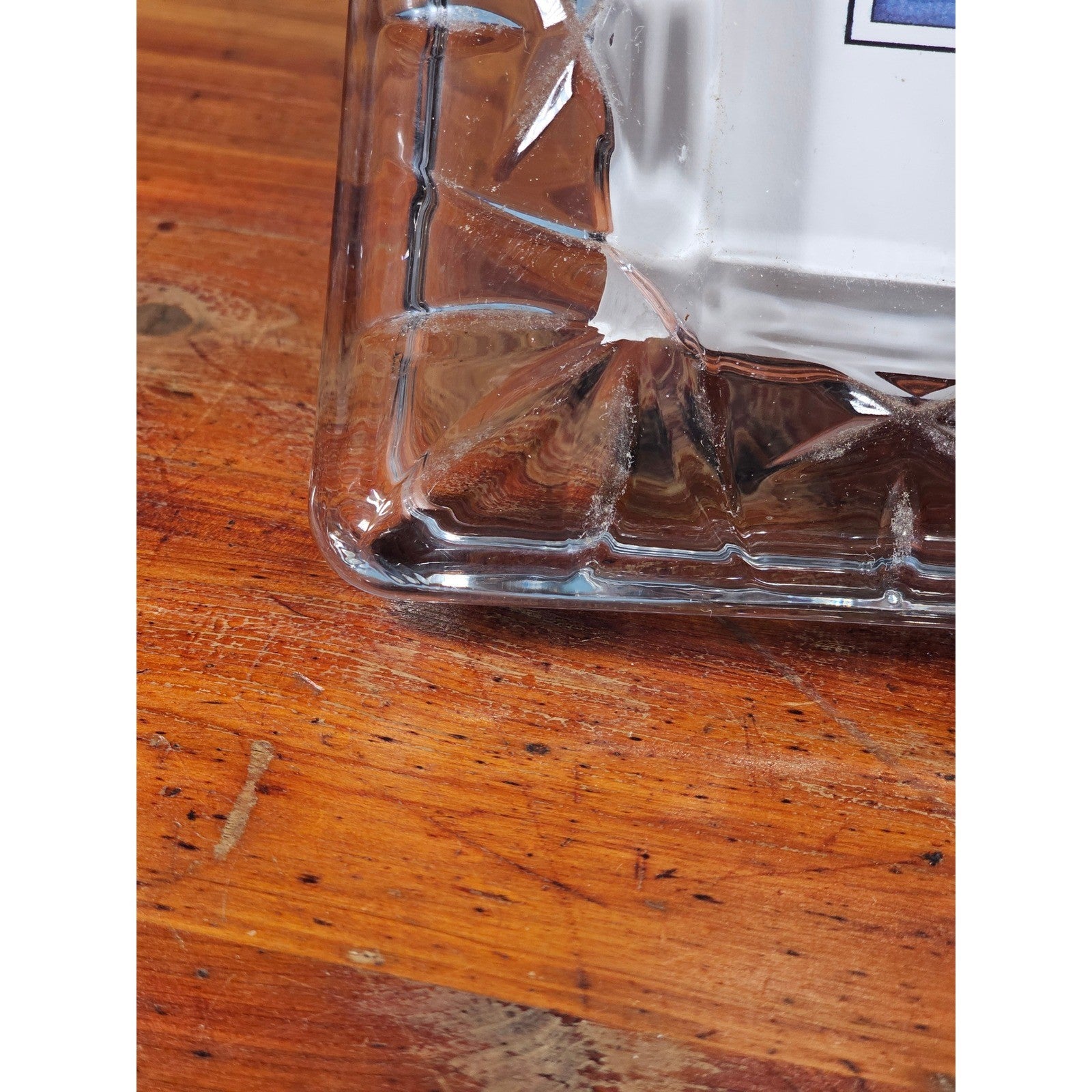 Vintage Heavy Glass Picture Frame with Bodie Island Lighthouse Art 12"x10"