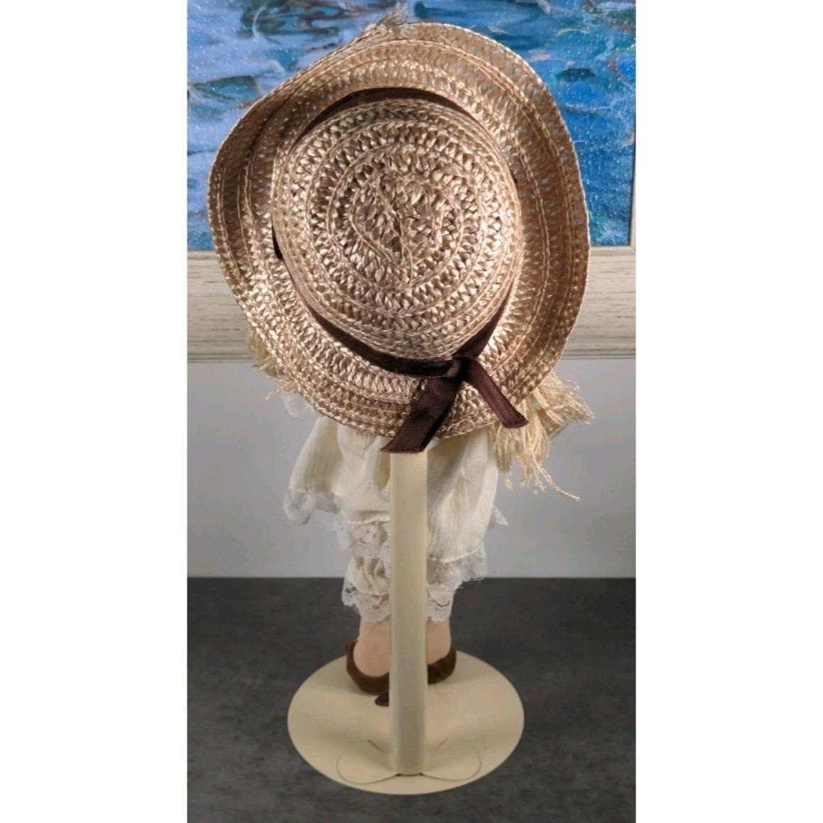 Vintage Applause Tessie Pepite Cloth Doll 1984 Straw Hat