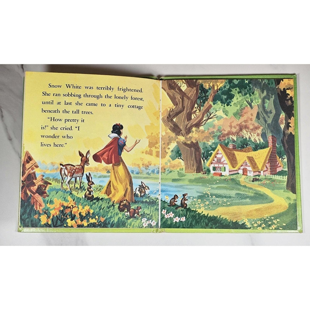 Walt Disney Presents Snow White And The Seven Dwarfs Golden Tell-A-Tale Book