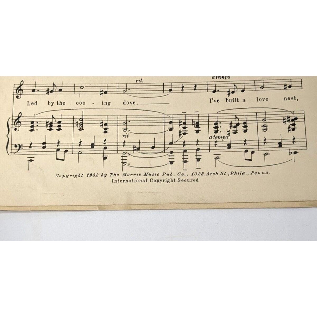 Cuckoo Song Sheet Music W Popp 1932 Vintage Piano Music