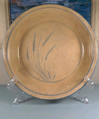 Arcopal Volcano Serving Plate Blue Wheat Design 11.5" Diameter