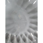 Vintage Clear Glass Handled Bowl Ribbed Glass Serving Bowl