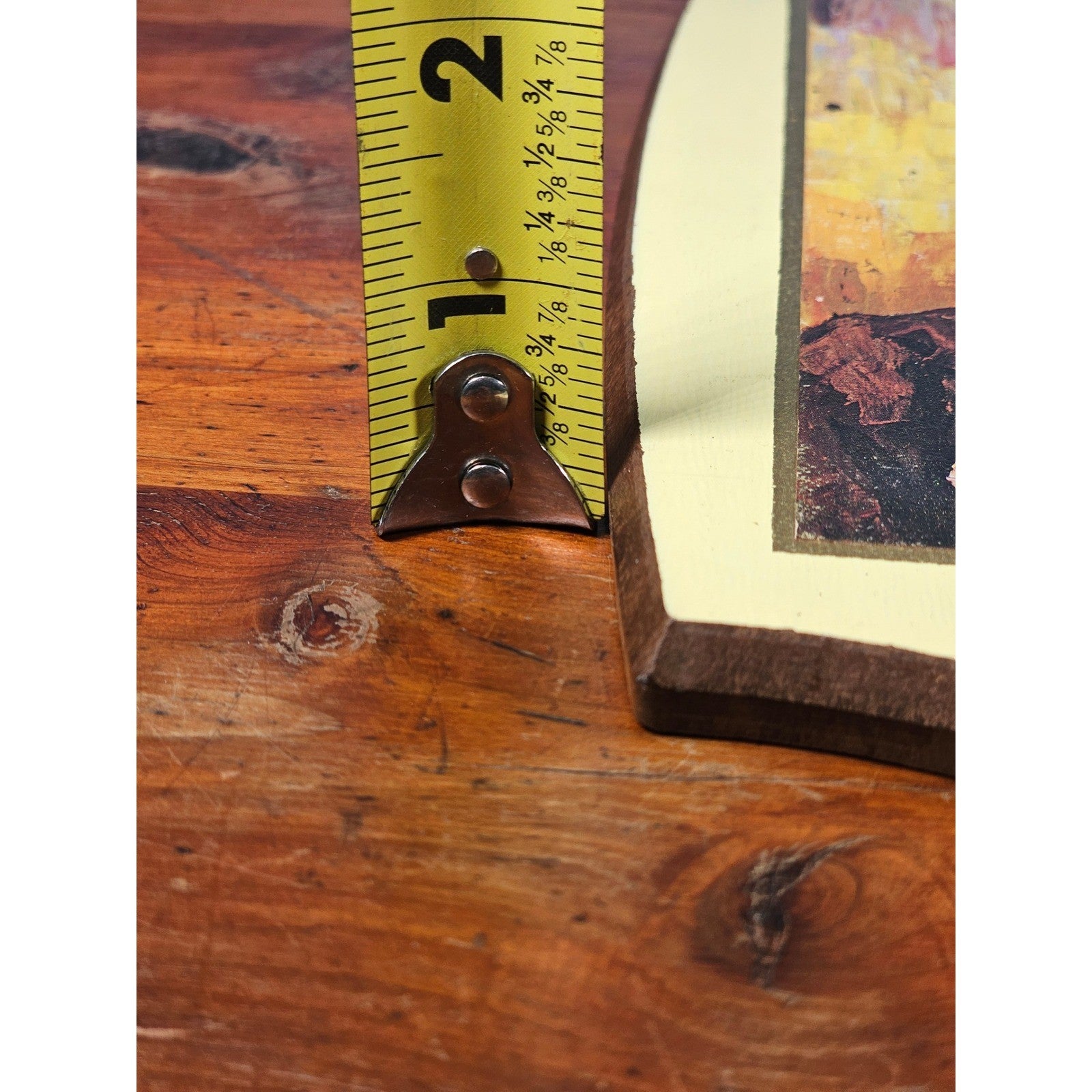 Vintage Clown Wall Plaque Folk Art Style Decorative Hanging 11.5 x 8