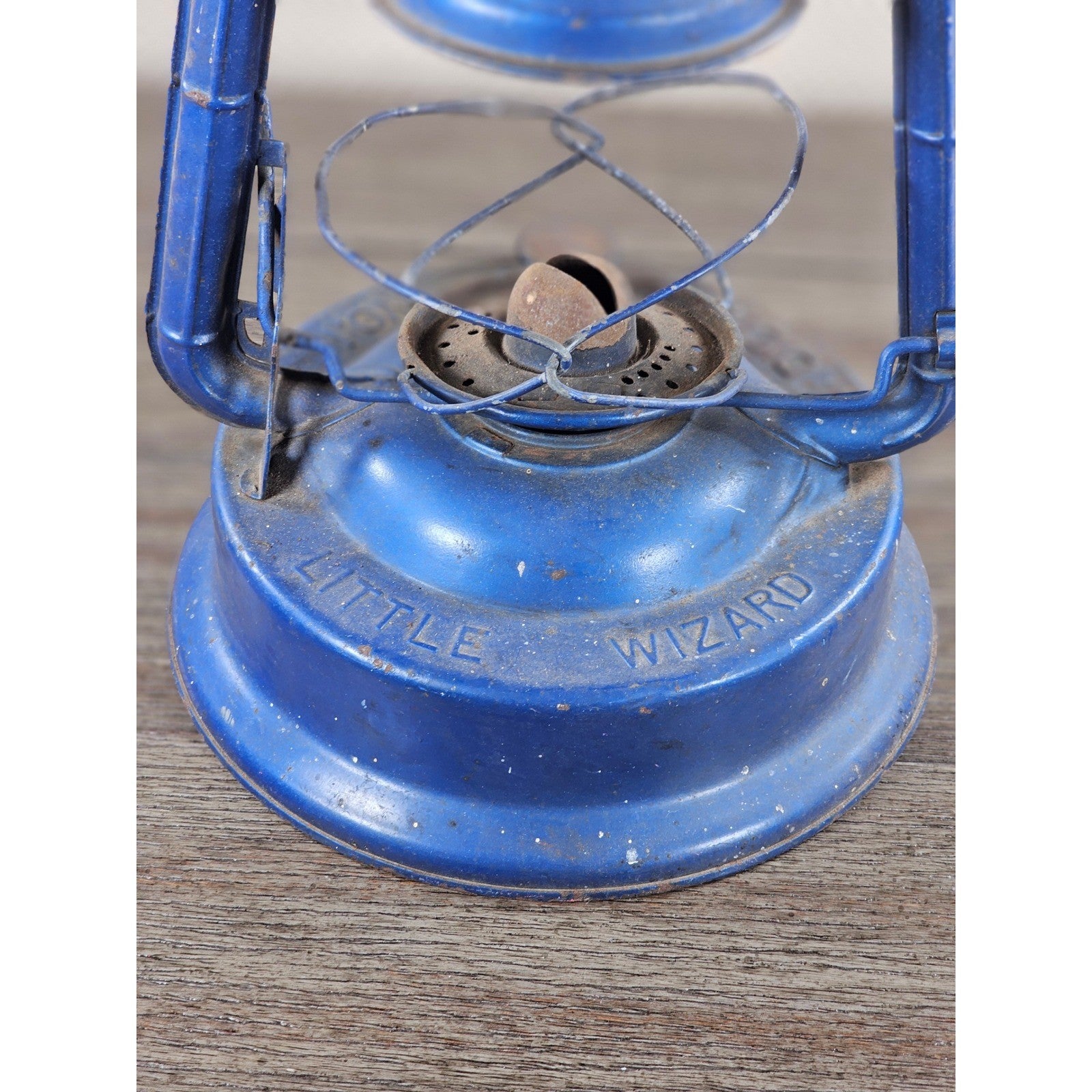 Vintage Dietz No 1 Blizzard Blue Lantern Made in Hong Kong 13.5"