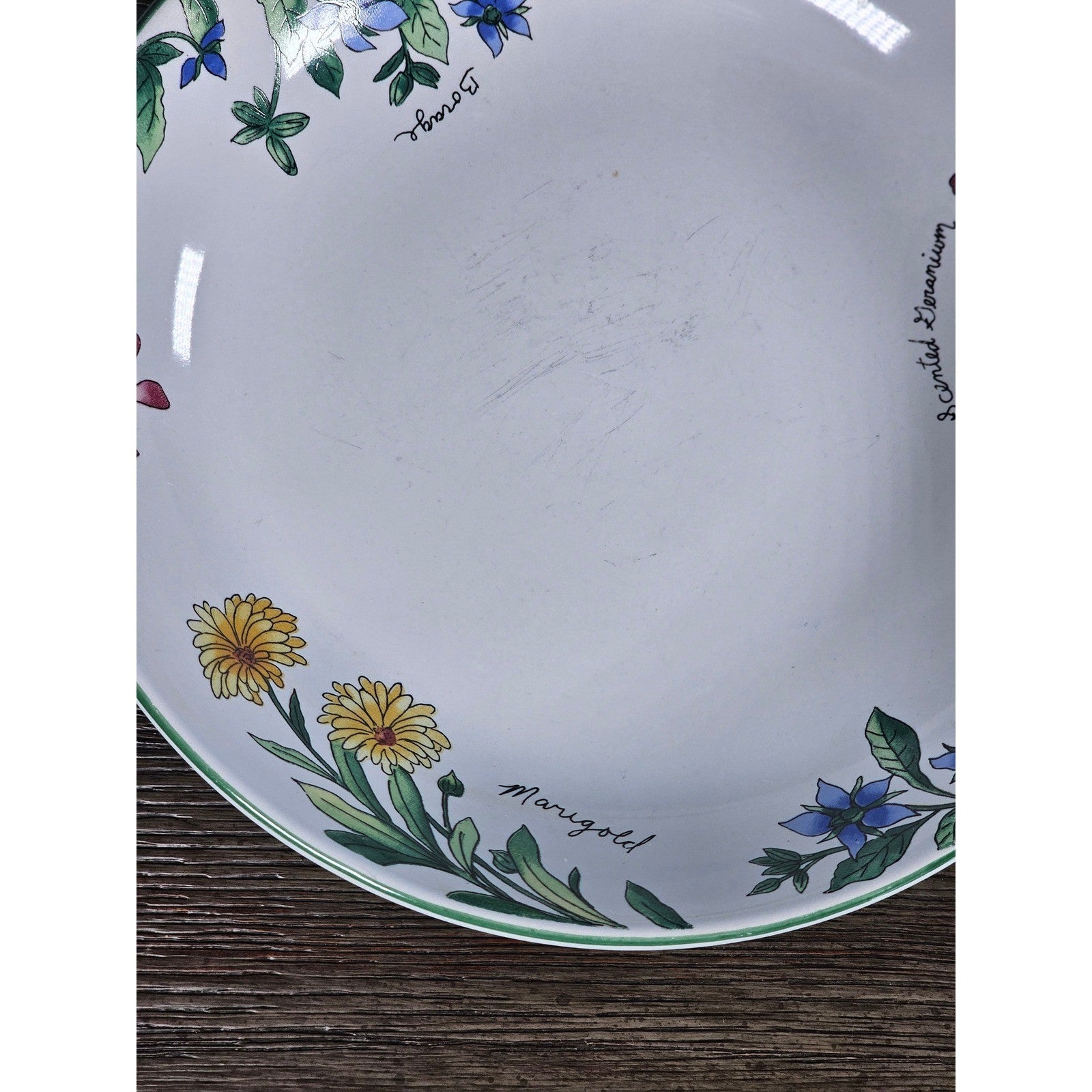 Vintage Majesticware Geranium Floral Bowls Set of 2 Sue Zipkin 8 Inch
