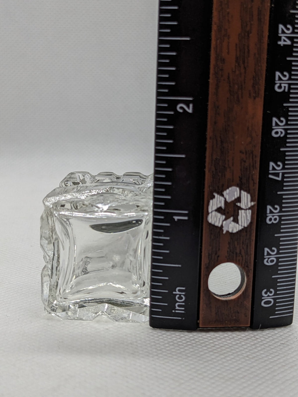 Vintage Cut Glass Salt and Pepper Shakers 2 1/2 Inches Tall