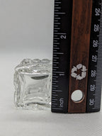 Vintage Cut Glass Salt and Pepper Shakers 2 1/2 Inches Tall