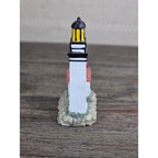 Mini Lighthouse Figurine Coastal Decor Resin Lighthouse Nautical Shelf Art