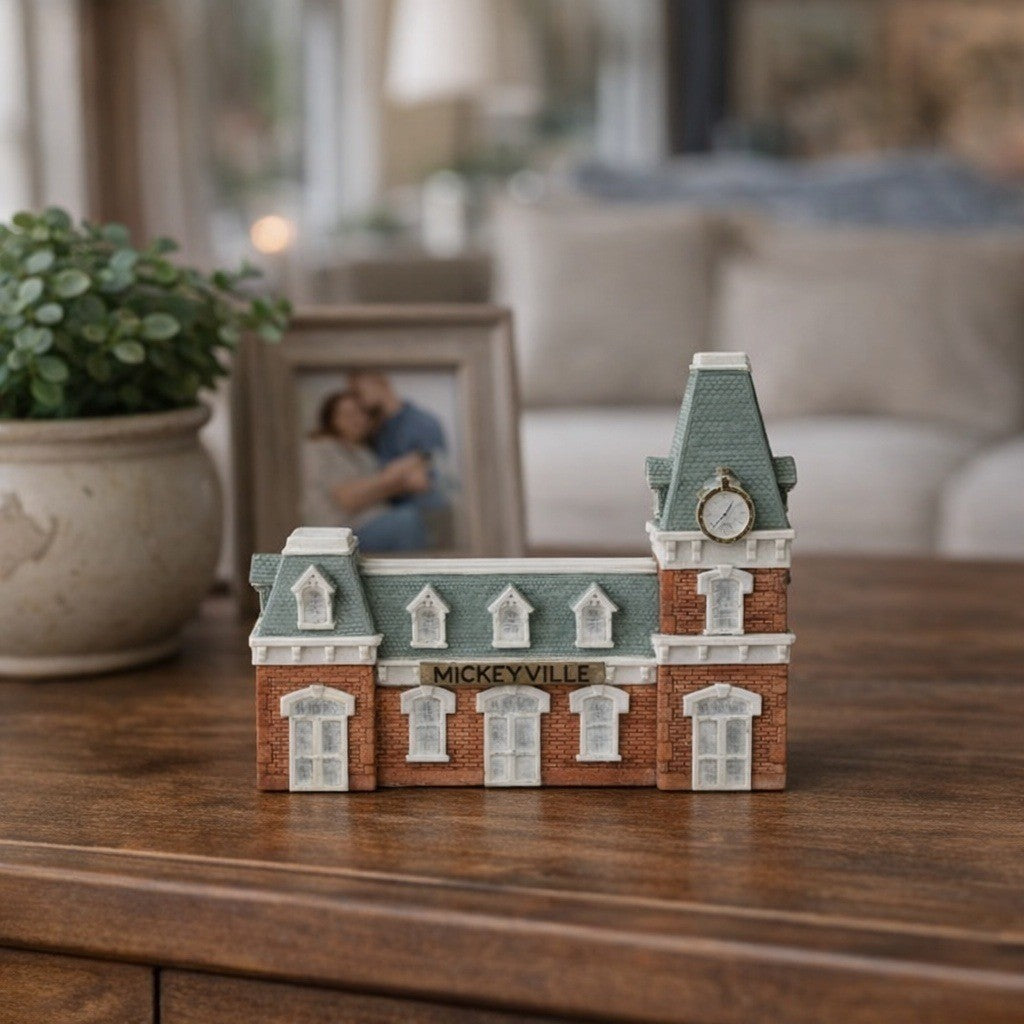 Disney Mickeyville Main Street Train Station 1980 Vintage Resin