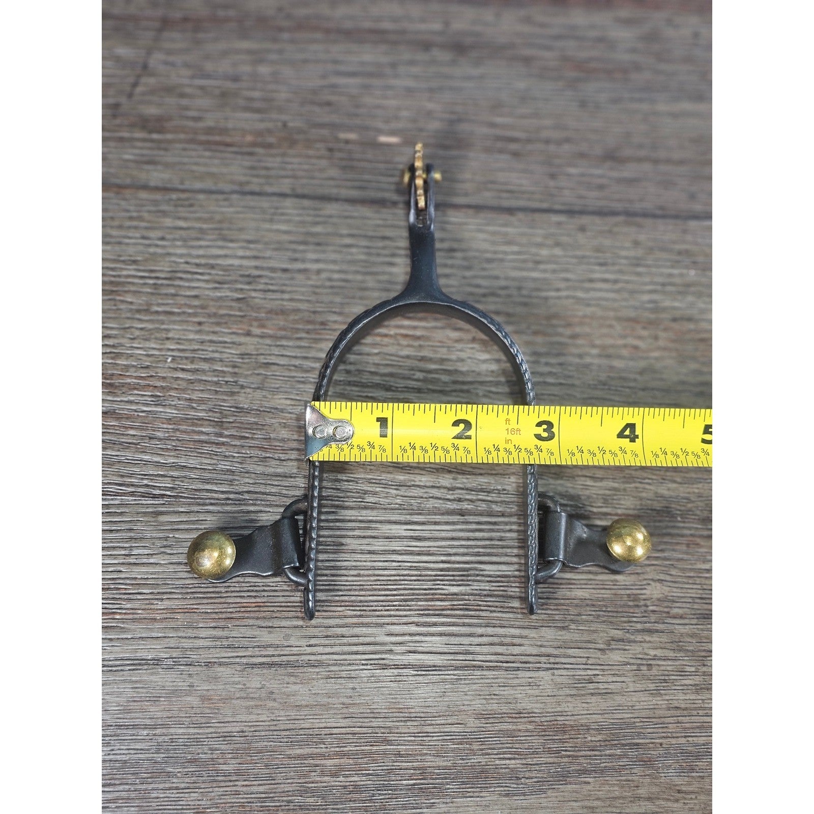 Vintage Western Spurs Pair with Brass Rowels | Ornate Cowboy Spurs