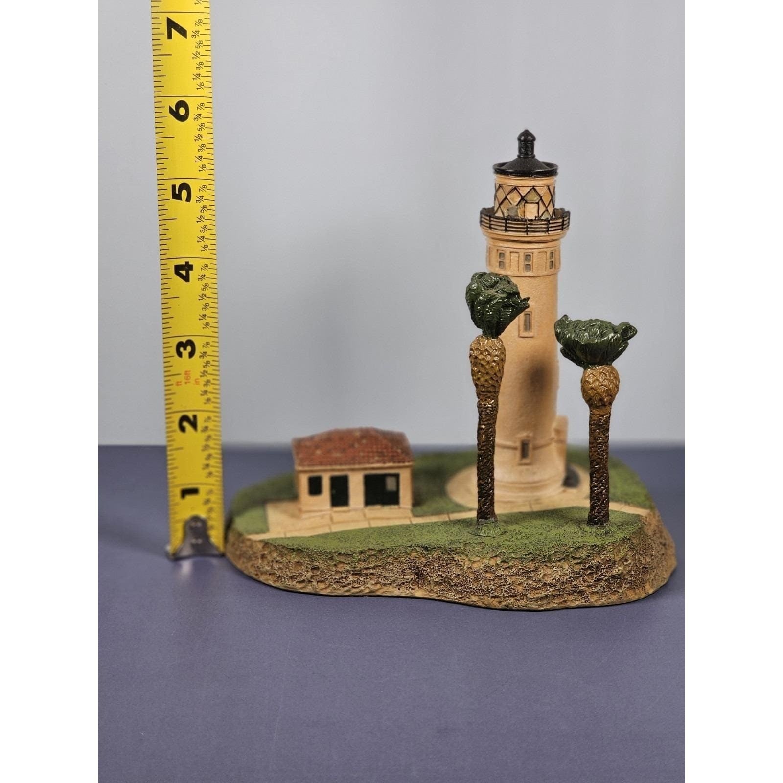 Danbury Mint Point Vicente Lighthouse 1993 COA Figurine