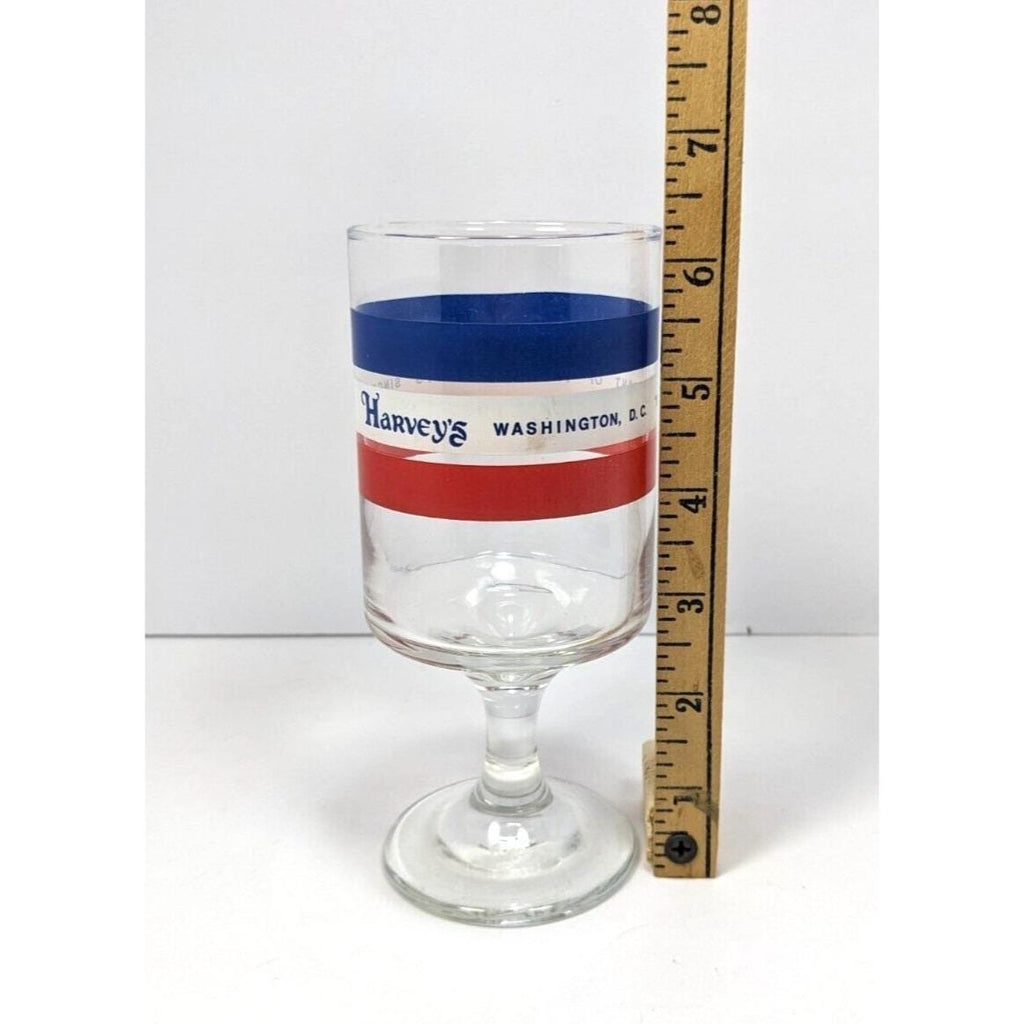Harveys Washington DC Glass Restaurant Presidents Stemmed