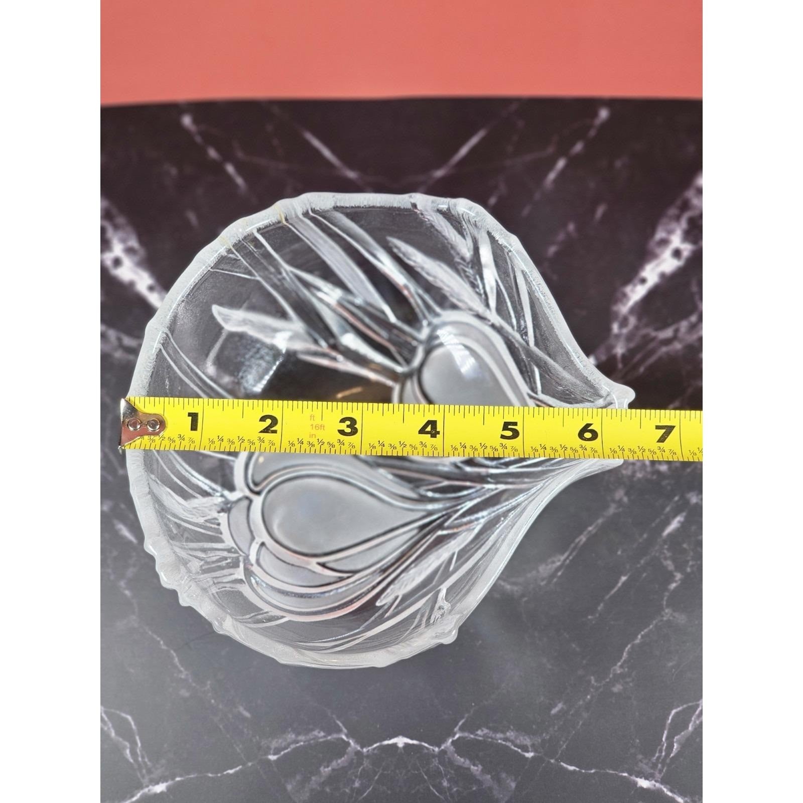 Vintage Mikasa Frosted Glass Garlic Bowl Elegant Kitchen Serving Dish