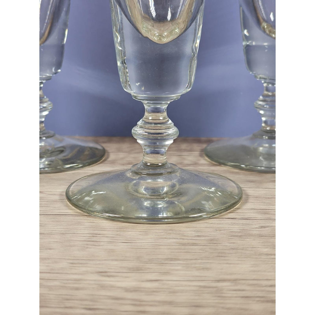 Vintage Pilsner Glasses Set of 3 Pedestal Beer Glass 9 Inch
