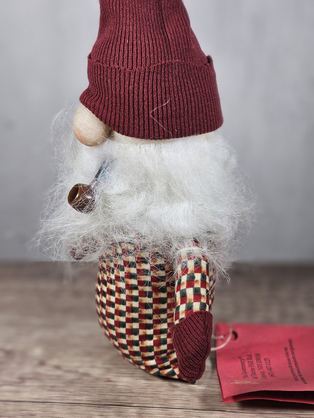 8 " Winter Gnome Shelf Sitter | Farmhouse Christmas Decor | Bendable Stocking