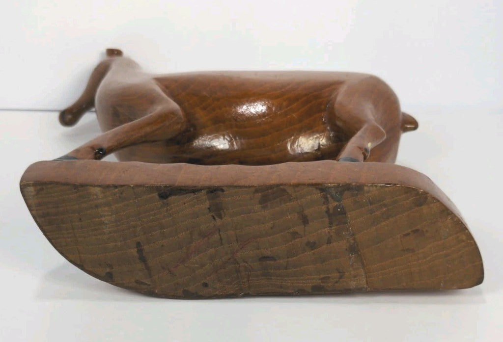 Hand Carved Wood Deer Book Ends – Rustic Wildlife Decorative Accents