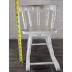 Vintage Wooden Doll Rocking Chair White 16" Cottage Style 80s 90s