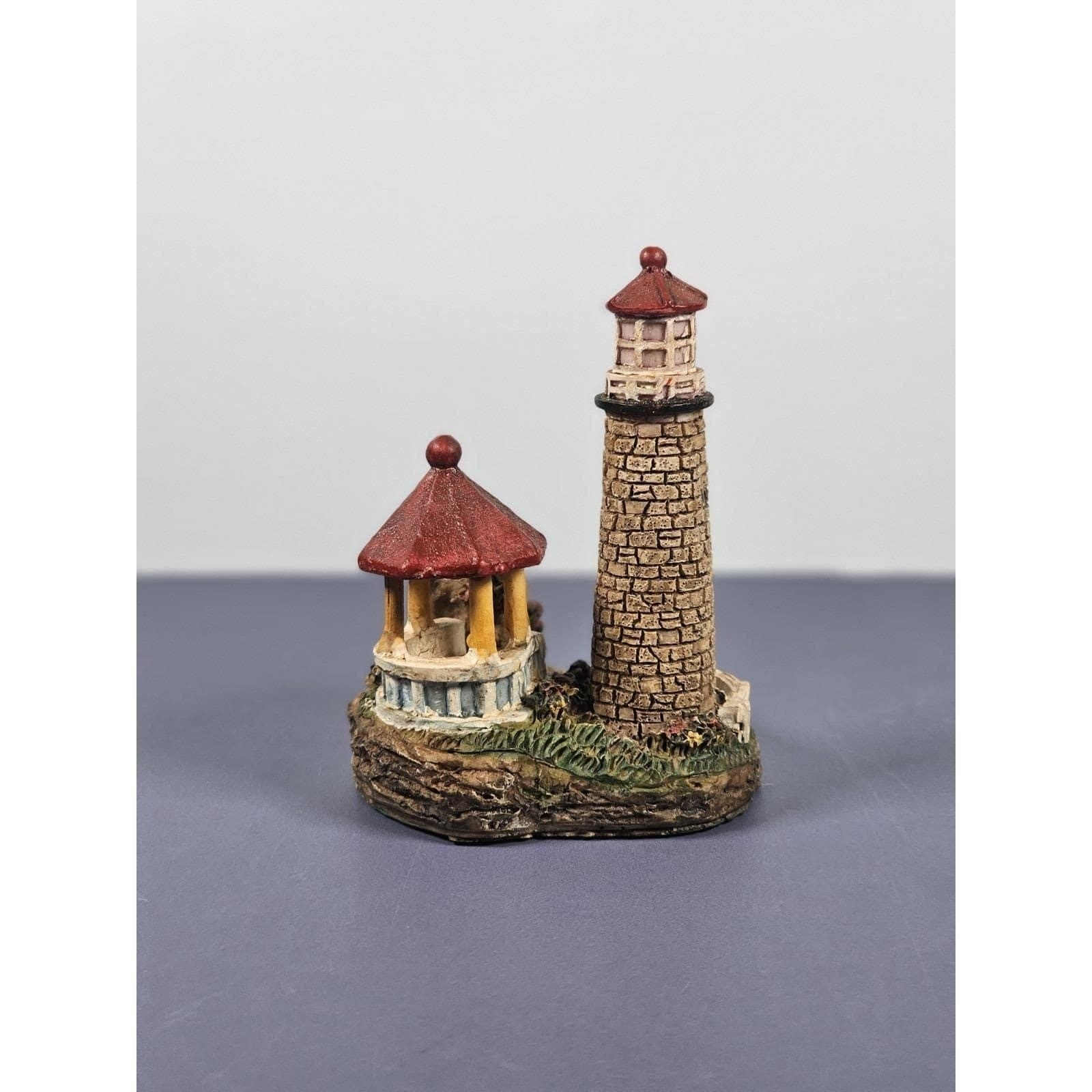 K's Collection Lighthouse Figurine Gazebo 1990s Coastal Decor