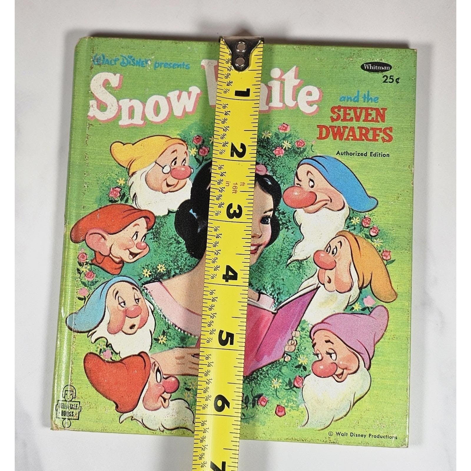 Walt Disney Presents Snow White And The Seven Dwarfs Golden Tell-A-Tale Book