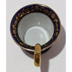 Vintage German Demitasse Cup Gold Plated Floral Eger Co